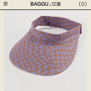 NWT lavender trippy checkered Baggu visor!
